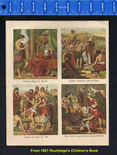 1867 Story of Joseph, Routledge Children's Bible Story Chromolithograph picture