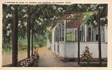 Corona California Glen Ivy Mineral Hot Springs Cottage & Rose Trellis Postcard picture