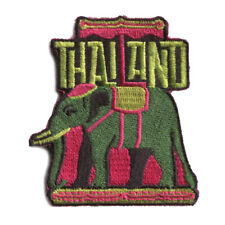Thailand Iron On Travel Patch - elephant patch picture