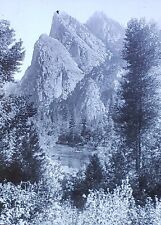 Three Brothers, Yosemite, California, c1910s Magic Lantern Glass Slide picture