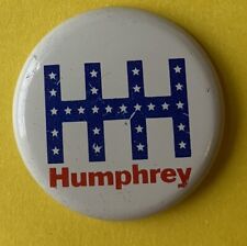 1968 Hubert Humphrey Vintage US Political button pin Campaign badge presidential picture