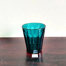 Antique Maestricht Cyan Glass Tumbler Holland Barware Collectible Rare GT248 picture