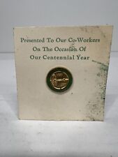 Meier & Frank 100th Anniversary Pin 1957 New On Card  picture