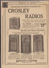 1937 Crosley Radio 4 Radio Models 5, 6 & 12 Tubes Shown - Burlington IA Newsp Ad picture