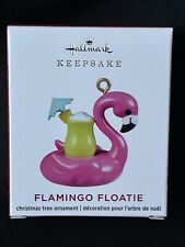 NEW Hallmark 2020 Pink FLAMINGO FLOATIE Ornament Pool Party Hostess Gift picture