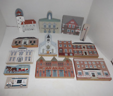 Lot of The Cats Meow Village 80s And 90s Pieces Michigan Light House Sandy Hook picture
