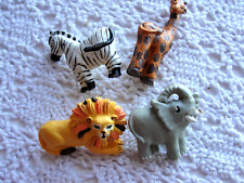 1990's Buttons Jungle Safari Animals 4 Lion Elephant Zebra Giraffe Noah's Ark MR picture