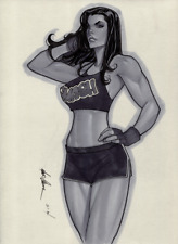 original,mario chavez,comic art,pinup,sketch,9x12 inch,she hulk picture