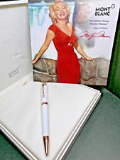 MONTBLANC Muses Marilyn Monroe Special Edition MB117886 White GT Ballpoint Pen picture