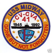 USN SHIP PATCH, USS MIDWAY, CV-CVA-41, 1945 - 1992                             Y picture