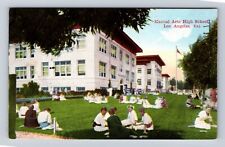 Los Angeles CA-California, Manual Arts High School, Antique Vintage Postcard picture