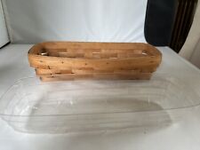longaberger Cracker Basket  With Protector picture