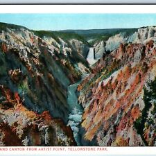 c1910s Yellowstone Park WY Grand Canyon Artist Point JE Haynes Photo #10123 A226 picture
