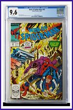 Web Of Spider-Man #43 CGC Graded 9.6 Marvel October 1988 White Pages Comic Book. picture