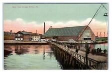 KITTERY, ME Maine ~ NAVY YARD & BRIDGE  c1910s York County Postcard picture