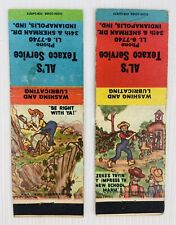Vintage Matchbook Covers Al’s TEXACO Service Hillbilly Comics Indianapolis, IND picture