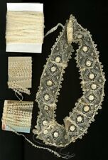 1800s antique victorian LOT OF HANDMADE LACE delicate picture