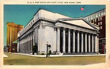 Vintage Postcard- Post Office and Court House, New Haven, CT picture