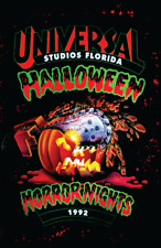 Halloween Horror Nights Universal Studios Florida Chainsaw Pumpkin 1992 Poster picture