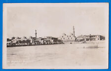 IRAQ, BAGHDAD BAGDAD River front, real photo postcard picture