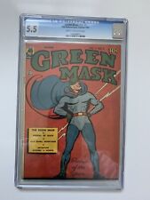 Rare Green Mask Comic Vol. 2 #2 CGC 5.5 1945 picture