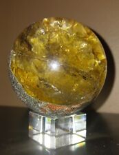 Stunning Large Garden Quartz  / Lotalite Sphere With Golden Rutile picture