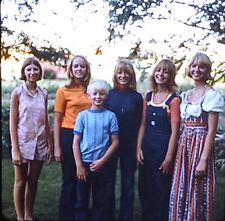 1970s Farmers Daughters Son Cousin Teen Girls Fashion Vtg 35mm Photo Slide picture