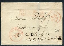 France - Textless Letter from New York to Metz via Le Havre in 1828  picture
