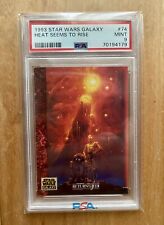 1993 Topps Star Wars Galaxy Series 1 #74 Heat Seems to Rise C-3PO R2-D2 PSA 9  picture