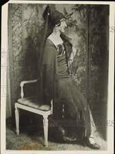 1924 Press Photo Mrs. Asquith at Spanish fete at Hyde Park hotel in London picture