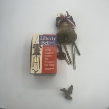 Vintage Liberty Bell Wind Chimes Metal Plastic Eagle 4th Of July picture