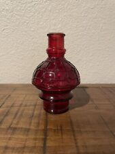 Vintage Wheaton Glass Company Fire Extinguisher Bottle Ruby Red 1970’s picture