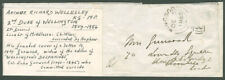 ARTHUR RICHARD (DUKE OF WELLINGTON II) WELLESLEY - FREE FRANK SIGNED 12/05/1855 picture