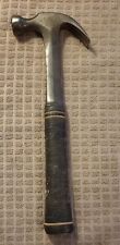 Vintage Estwing 16oz Claw Hammer w/ Stacked Leather Handle USA Made tool picture