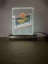 Vintage Miller High Life Genuine Draft Beer Light Clear Acrylic Bar Light 🍻 picture