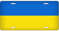 UKRAINE UKRAINIAN BLUE YELLOW Aluminum Embossed License Plate picture