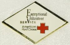American RED CROSS ‘Exceptional Volunteer Service’ Enamel Pin, Rare, Amazing USA picture