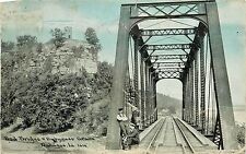 c1907 Printed Postcard; Red Bridge & Dubuque's Grave, Dubuque IA Posted picture