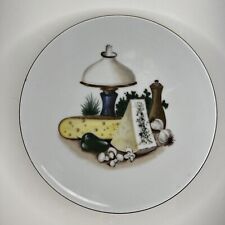 Kahla German Democratic Republic Salad Dessert Plate Cheese Mushroom 70s Vtg picture