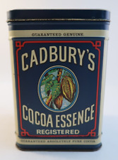 Cadbury's Cocoa Essence Registered Vintage Metal Tin Box Advertisement 6