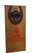 Budweiser Clydesdales Horseshoe Wall Mount Bottle Opener picture