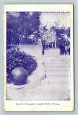 Chicago Illinois, LINCOLN PARK, LINCOLN MONUMENT, c1909 Vintage Postcard picture