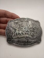 Vtg Hesston 1947-1997 50 Years A Half Century of Innovation Belt Buckle - New picture