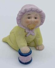 Cabbage Patch Kids Porcelain Figurine 1984 Baby Crawling Xavier Roberts Vintage picture