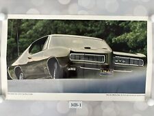 The Great One Hard Top Coupe Ram Air V8 Poster Muscle Car  picture