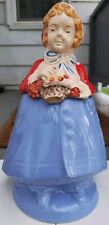 Rare Vintage 1940s Pottery Guild of America Little Red Riding Hood Cookie Jar picture