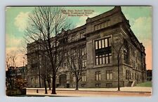 Wilkes-Barre PA- Pennsylvania, New High School Building, Vintage c1917 Postcard picture