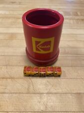 Vintage Kodak dice holder with 5 dice. Collector Item￼ picture