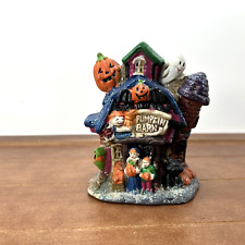 1996 Spooky Hollow Halloween Haunted House Pumpkin Barn Ghost Porcelain Vintage picture