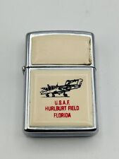 1981 Zippo Ultralite USAF Hurlburt Field Florida Lighter OV-10 Bronco Off White picture